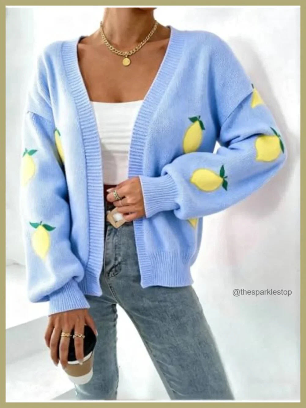 Chunky Knit Open Front Long Sleeve Cropped Cardigan